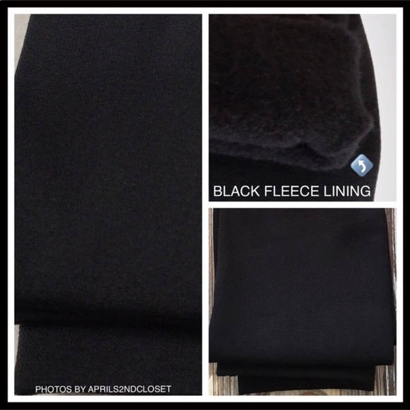 STEVE MADDEN BLACK FLEECE LINED LEGGINGS A3C - Picture 5 of 16